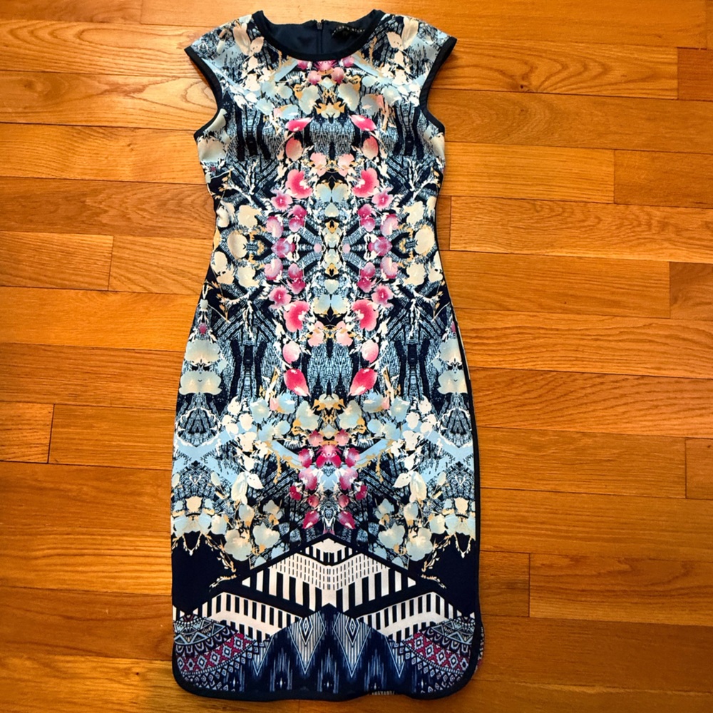 EUC Antonio Melani Multicolor Patterned Dress - image 1